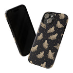 Vintage Ghost Pattern phone case | Halloween spooky stars design