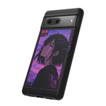 Melancholy Anime Girl Phone Case Vaporwave Tough Case