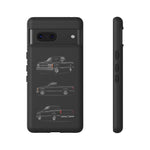 Black Silverado Classic Pickup Tough Phone Case for Chevy Truck Fans
