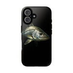 Snook Fishing Phone Case, Saltwater Portrait Black Cover, Gift