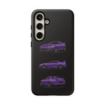 MK4 Supra Phone Case Purple, Three-View Vector Cover