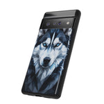 Siberian Husky Geometric Diamond Art Tough Phone Case