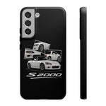 White S2000 Roadster Collage JDM Tough Phone Case Cover Gift