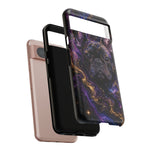 French Bulldog Galaxy Marble Art Tough Phone Case