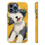 Sheepdog Hair Flip Phone Case Funny Dog Lover Gift