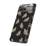 Vintage Ghost Pattern phone case | Halloween spooky stars design