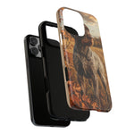 German Wirehaired Pointer Autumn Art Tough Phone Case