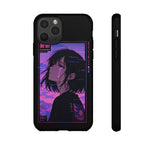 Melancholy Anime Girl Phone Case Vaporwave Tough Case