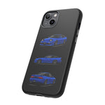 Blue 180SX JDM Sports Car Phone Case Tough Multi View
