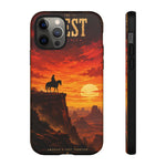 Western Sunset Cowboy Phone Case | Rugged Protective Cover