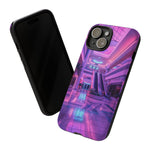 Empty Mall Escalator Vaporwave Art Tough Phone Case