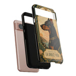 Doberman Art Deco 'La Dolce Vita' Phone Case | Vintage Dog Design
