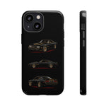 Trans Am Phone Case Black Gold, Three-View Vector Tough Cover