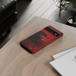 Red Mustang Art Phone Case, GT500 American Muscle Car Tough Cover
