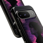 Melancholy Data Poster Phone Case, Glitch Anime Sky Tough Cover