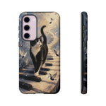 Piano Cat walking on keys Tough Case | Phone cover, musical cat art