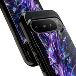 Holographic Wolf Phone Case, Fractured Prism Iridescent Cover