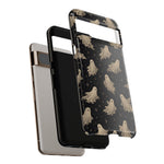 Vintage Ghost Pattern phone case | Halloween spooky stars design