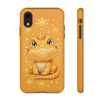 Bearded Dragon Kawaii Crown Art Tough Phone Case