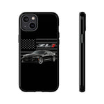 Black ZL1 Camaro Phone Case Muscle Car Tough Cover Gift Art