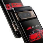 Red C8 Z06 Illustration Phone Case for Vette Owners | Tough Cover