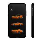 Orange Miura Classic Supercar Tough Phone Case - 3 View