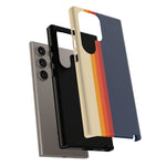 Retro Rainbow Stripe Phone Case | Tough Phone Case