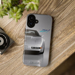 Silver C4 ZR1 Front View phone case | tough case for Vette Drivers