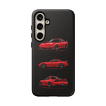 FD RX7 Phone Case Red, Three-View Vector Cover, JDM Gift
