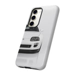 White MK4 Supra Phone Case, Retro 90s JDM Tough Cover for Car Enthusiasts