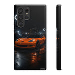 Orange C6 Neon Car Meet Tough Phone Case