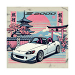 S2000 Poster JDM Drift Car Japanese Cherry Blossom Retro Wall Art