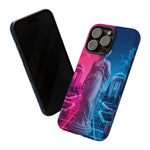 Neon Vaporwave Statue Tough Case | Retro Greek Sculpture Phone Cover