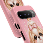 Shih Tzu Princess Kawaii Chibi Puppy Pet Dog Art Tough Phone Case