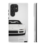 White NSX Phone Case, Retro 90s JDM Supercar Cover, Gift for Car Lovers