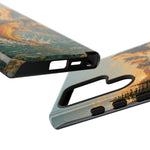 Leaping Golden Trout Lake Scene phone case | Tough Cover