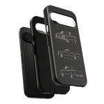Black Silverado Classic Pickup Tough Phone Case for Chevy Truck Fans