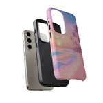 Pastel Beach Sunset Haze Vaporwave Art Tough Phone Case