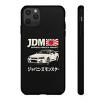 R34 Skyline GT-R JDM Rising Sun Tough Phone Case Cover Gift