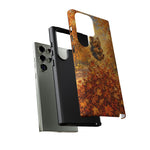 Yorkshire Terrier Jumping in Autumn Leaves Tough Case | Fall Dog Phone Cover