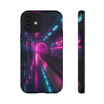 Neon Future Subway Station Tough Phone Case Cover Gift Art