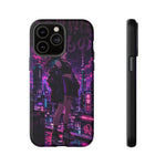 Anime Girl Neon City Tough Phone Case Cover Gift