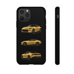 Gold Fairlady Z Classic Sports Car Tough Phone Case - 3 View