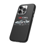 Silver C6 Z06 Phone Case for Chevy Fans, Tough Cover