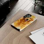 Golden Retriever Watercolor Art Tough Phone Case - Dog Portrait