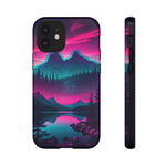 2 Rounds Canada Retina Artwork Vaporwave Phone Case – Landscape Aesthetic