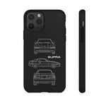 1986 Supra Triple View Line Art JDM Tough Phone Case Cover