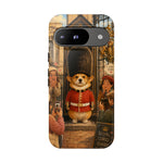 Corgi Royal Guard phone case | Cute British corgi soldier illustration