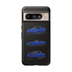 Blue 180SX JDM Sports Car Phone Case Tough Multi View