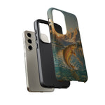 Leaping Golden Trout Lake Scene phone case | Tough Cover